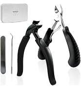 4 PCS Long Handle Toenail Clippers for Seniors Large Toe Nail Clippers Set | For Thick Toenails,S...