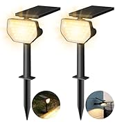 Lepro Solar Spotlights Outdoor Waterproof Ip65, Solar Landscape Lights Outdoor, Auto On/Off 43 Le...
