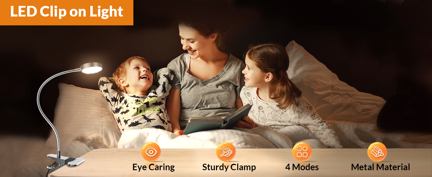 clip on light clip on lamp book light clip on reading light for book in bed book light desk lamp