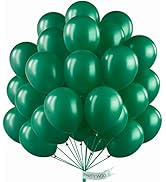 PartyWoo Green Balloons, 50 pcs 12 Inch Pearl Emerald Green Balloons, Latex Balloons for Balloon ...