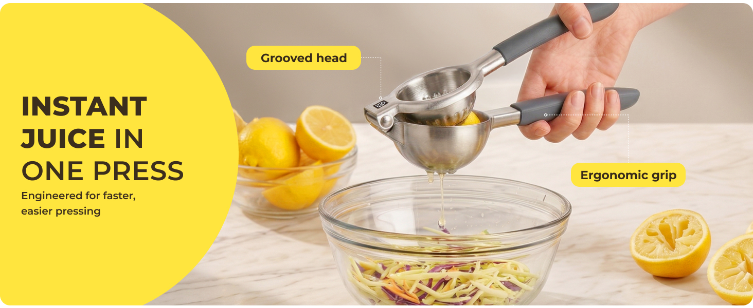 Stainless Steel Lemon Squeezer Kensington London