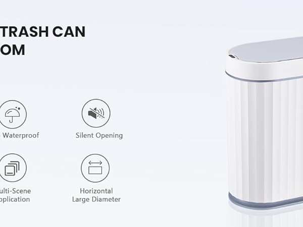 bathroom trash can with lid