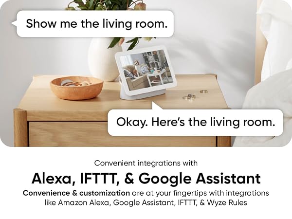 Wyze Indoor Cam Pan Voice Assistants