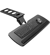 HUANUO Keyboard Tray Under Desk, 360 Adjustable Ergonomic Sliding Keyboard &amp; Mouse Tray, Under De...