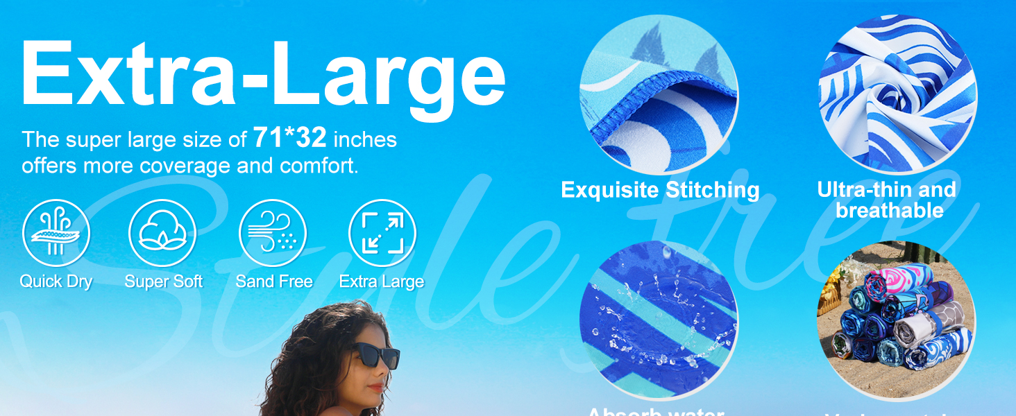 oversized beach towel