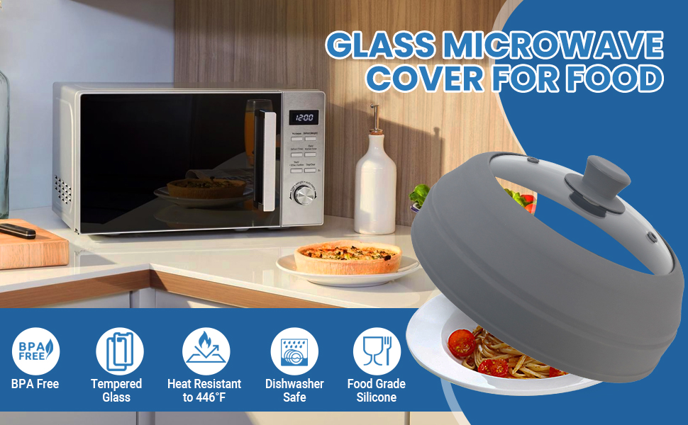 Glass Microwave Cover For Food1