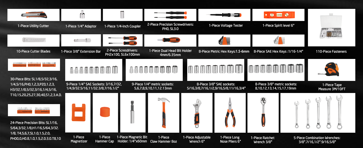 248PCS Home Tool Kit
