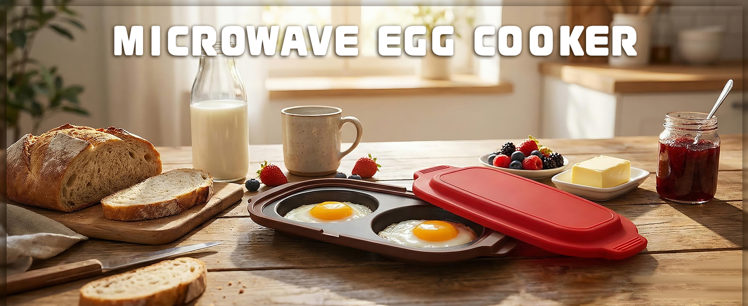 Quick-Heat Microwave Egg Cooker