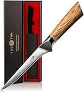 YUSOTAN Super Sharp Damascus Japanese Boning Knife Fish Fillet knife 6" Damascus Knife for kitche...