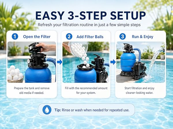 POOL FILTER BALLS
