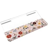 MOSISO Wrist Rest for Keyboard&amp;Keyboard Stand Set, Courtyard Flowers Ergonomic Wrist Rest Pad, No...