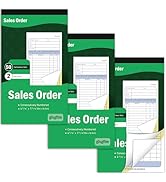 gisgfim 10 Pack Large Sales Order Book 2 Part Carbonless Receipt Books General Purpose Sales Book...