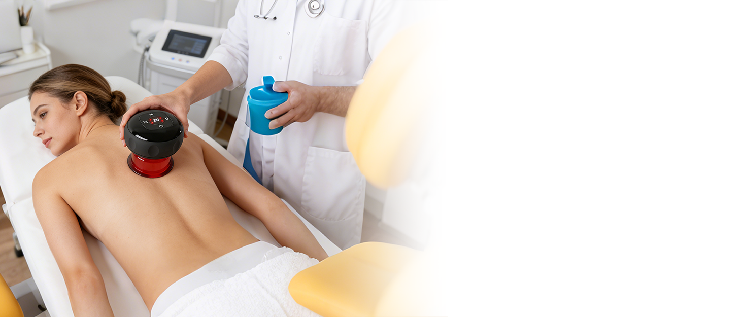 Cupping therapy machine set