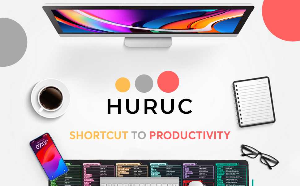 huruc mouse pad pads excel sheet codes short key shortcuts mousepad shortcut keyboard alfombrilla