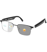 Smart Bluetooth Glasses for Men &amp; Women, Open-Ear Sound Mic &amp; Speakers, Color Changing Audio Glas...