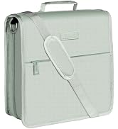 SUNEE Zipper Binder 3 Ring, 3 Inch O-Ring with Handle and Shoulder Strap, 600-Sheet Capacity, 5-T...
