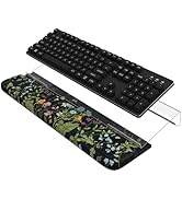 HAOCOO Keyboard Stand with Wrist Rest with Memory Foam, Ergonomic Wrist Support for Relieve Carpa...