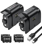 Rechargeable Xbox Controller Battery Pack,2x4800mWh(2x1800mAh) Batteries Pack for Xbox Series S|X...
