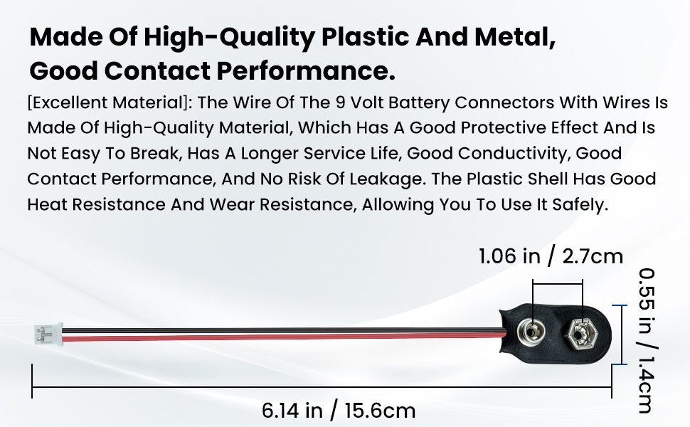 9V Battery Clip Connector