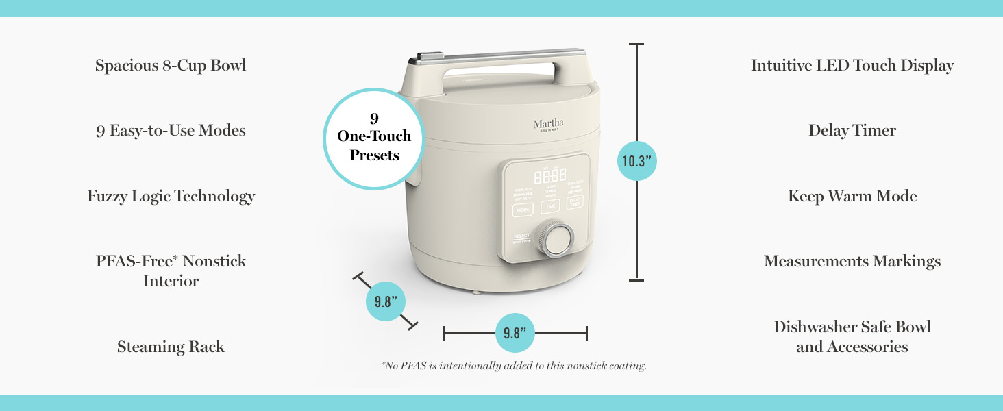 martha stewart, electrics, rice cooker