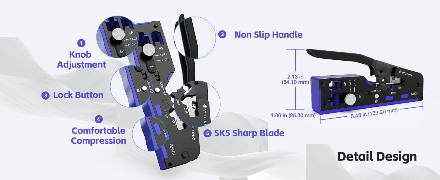 SK5 Multi-Tool Precise Crimping and Neatly Trimming