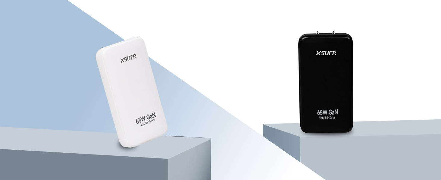 65W Flat Dual USB-C Wall Charger