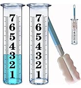 7 Inch Plastic Rain Gauge Replacement Tube, Upgrade Freeze Proof Outdoor Rain Gauges Replacement ...