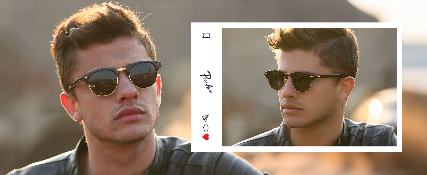 Pro Acme Semi-Rimless Polarized Sunglasses