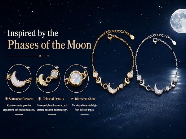 moon phase bracelet