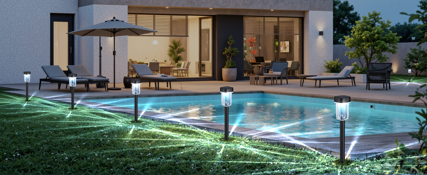 solar lights outdoor solar pathway lights