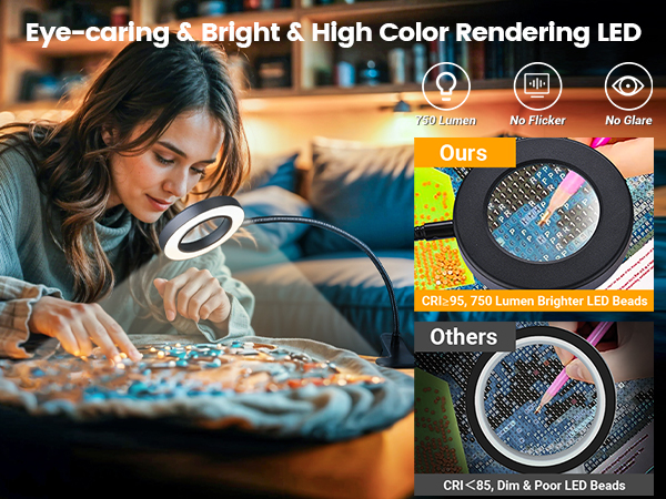 lighted magnifying glass with light reading light reading lamp magnifying glasses with light