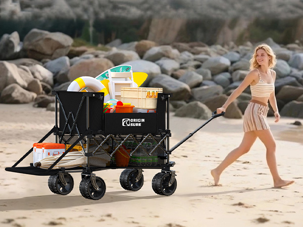 great for moving chairs, coolers and all my gear for trips to the beach