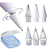 Ephoou for Apple Pencil Replacement Tips, Compatible with Pro/1st/2nd Gen &amp; USB-C, 6 Pack Metal &amp;...