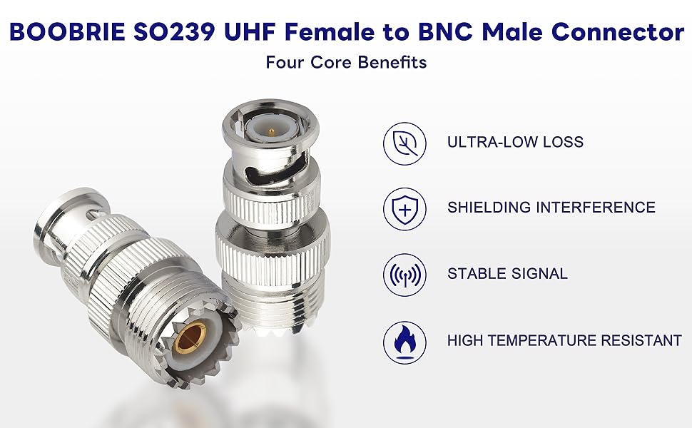 bnc uhf rf coaxial adapter