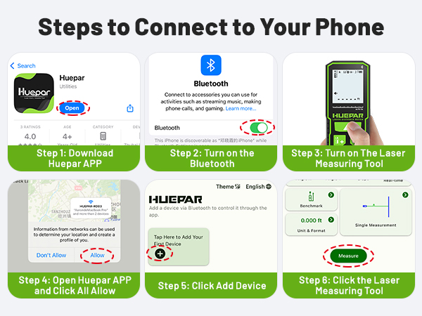 laser distance measuring tool