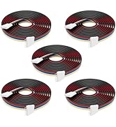 FCOB 5pcs/Pack 22AWG 6 Pin JST Male Female Plug LED Connector, 3.28ft(1m) Extension Cable for 505...