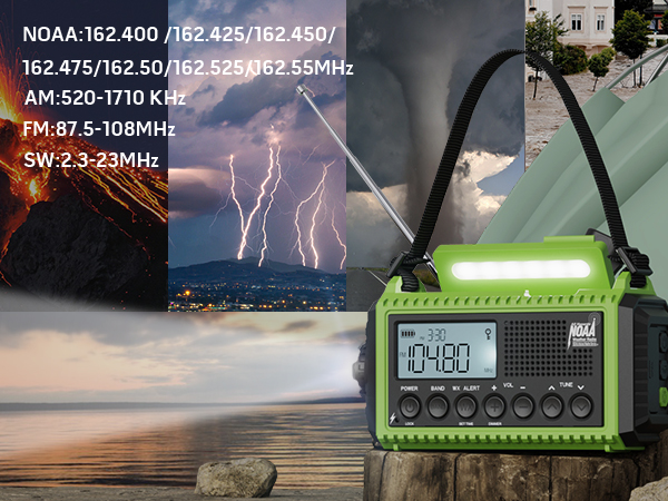 solar crank radio flashlight cell phone charger