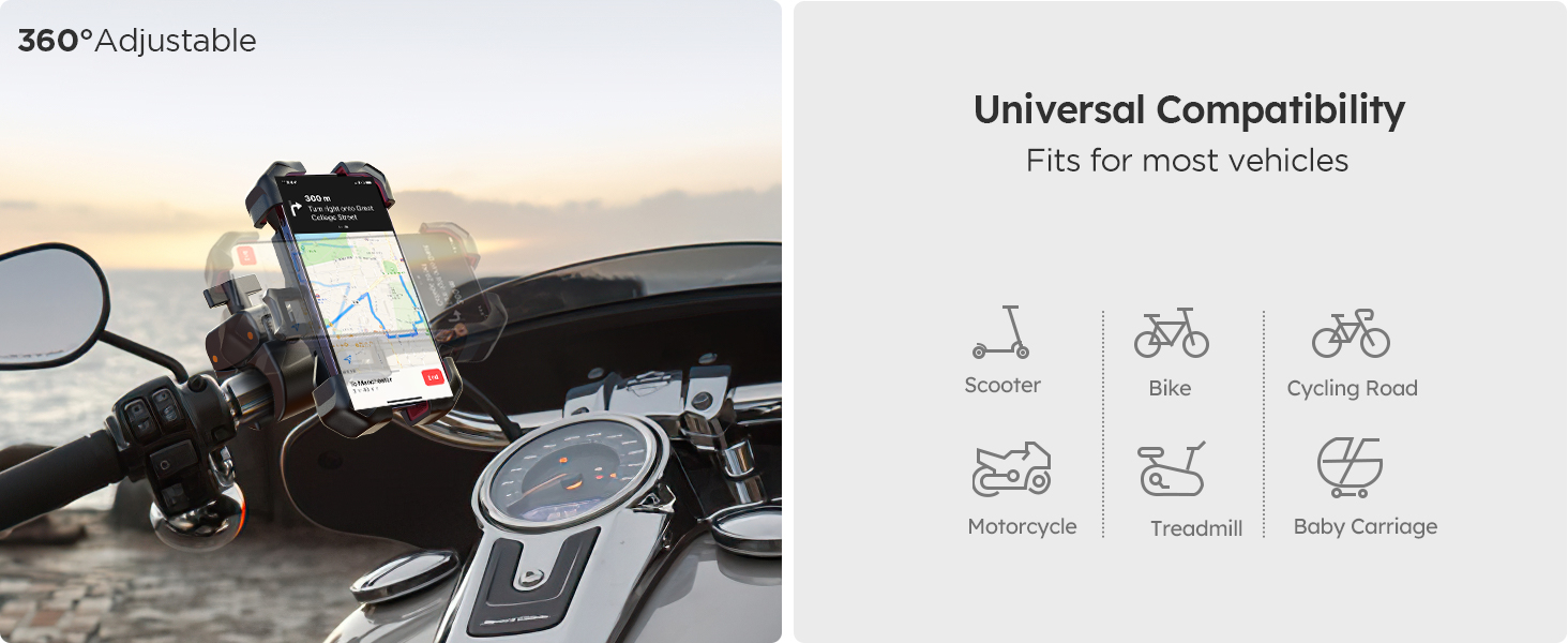 phone holder for motorcycle