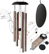 WEELIKMA Wind Chimes Outdoor, Large Wind Chimes for Outside Soothing Melodic Tones Windchimes wit...