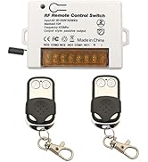 DieseRC 2 Channels Wireless Relay Remote Control Switch 433Mhz RF AC 110V 120V 220V 240V 10A Rela...