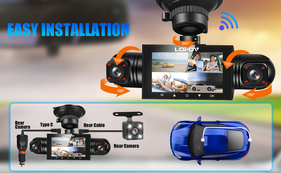 wireless dash cam front and rear -16
