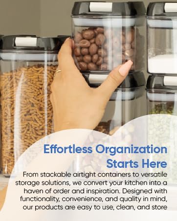 Chef&amp;#39;s Path Effortless Organization Food Storage Containers Stackable Organized