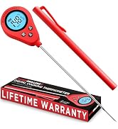 Alpha Grillers Instant Read Meat Thermometer, Digital Food Thermometer for Cooking, Bread Thermom...
