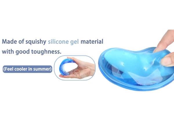 Made of squishy silicone gel materialwith good toughness.