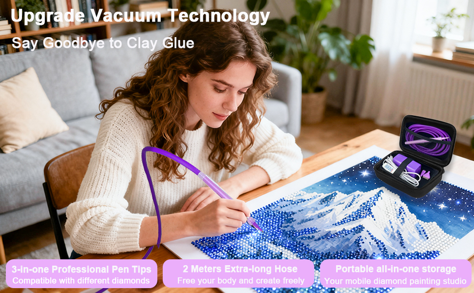 Electric diamond painting pen