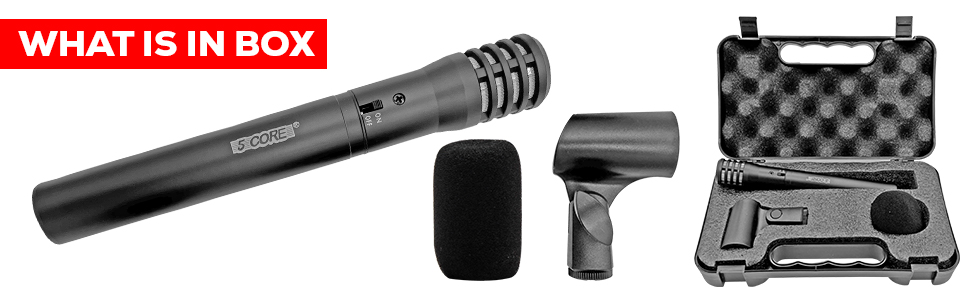Instrument Microphone, XLR Cardioid Uni Directional Condenser Mic, INSTRU MIC