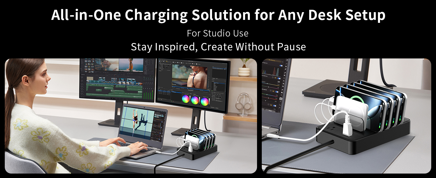 desktop charger with usb