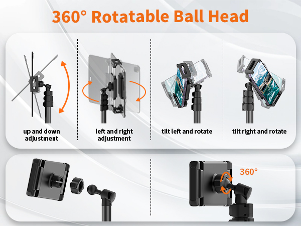 360°Rotating Ball Head