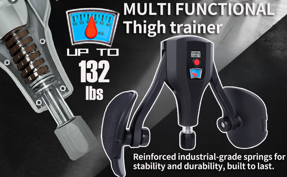 Adjustable pressure from 10-60KG with a visible pressure gauge, ensuring precise