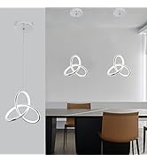 CANEOE Small Modern Led Pendant Light, 5500K Cold White Kitchen Island Pendant Lights Fixtures, A...